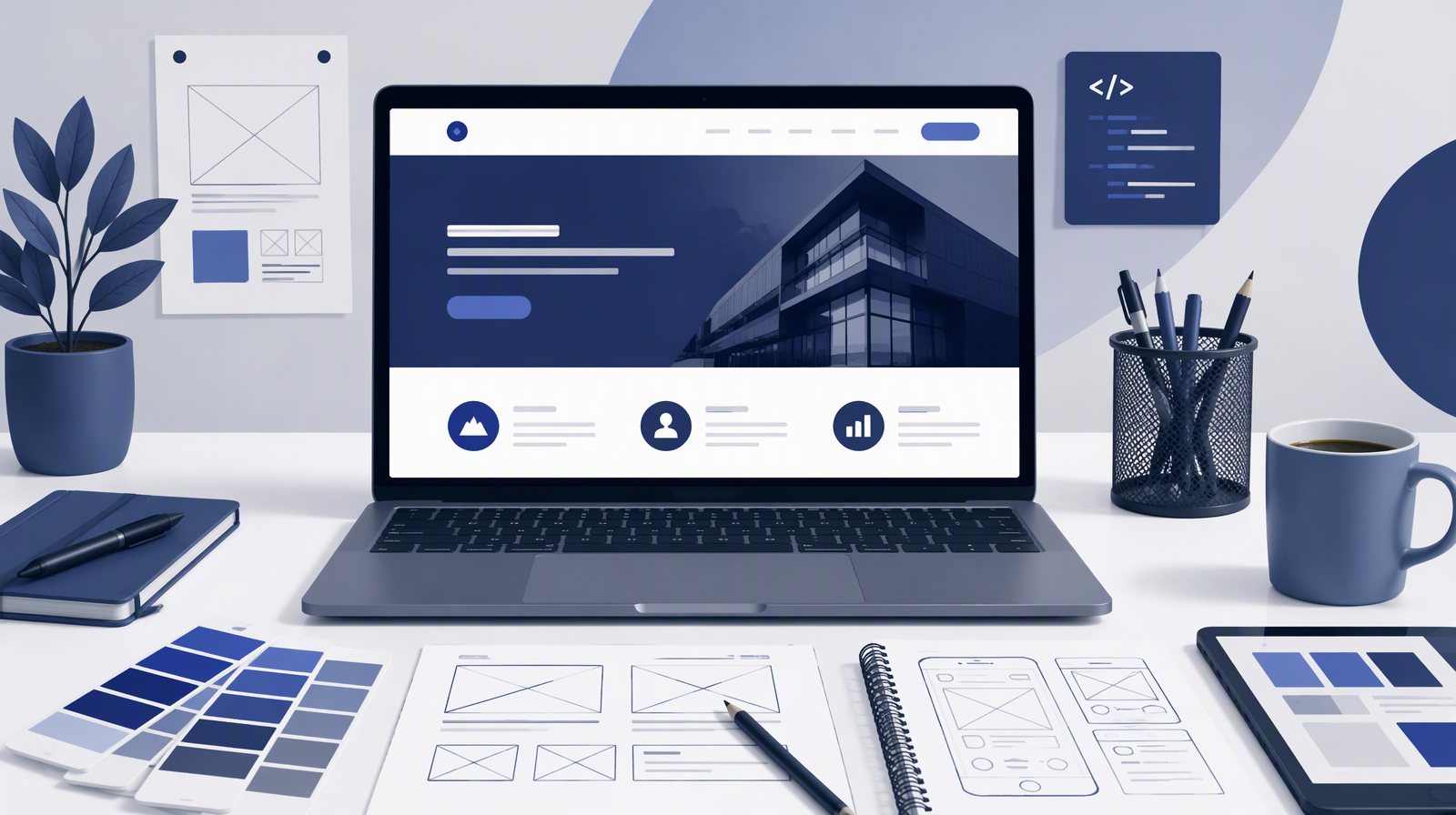Example of a small business website designed by Quill Stack